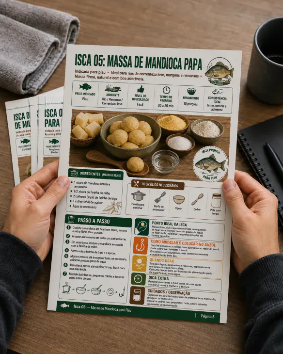 Material de Iscas Caseiras sendo utilizado 4
